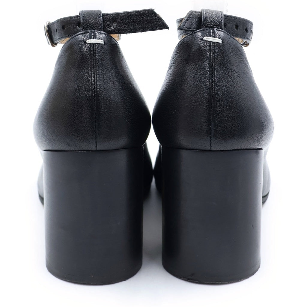 その他(ソノタ) 23AW TABI PUMPS タビパンプス アンクルストラップ ハイヒール レザー 足袋 ブラック S34WL0021 レディース