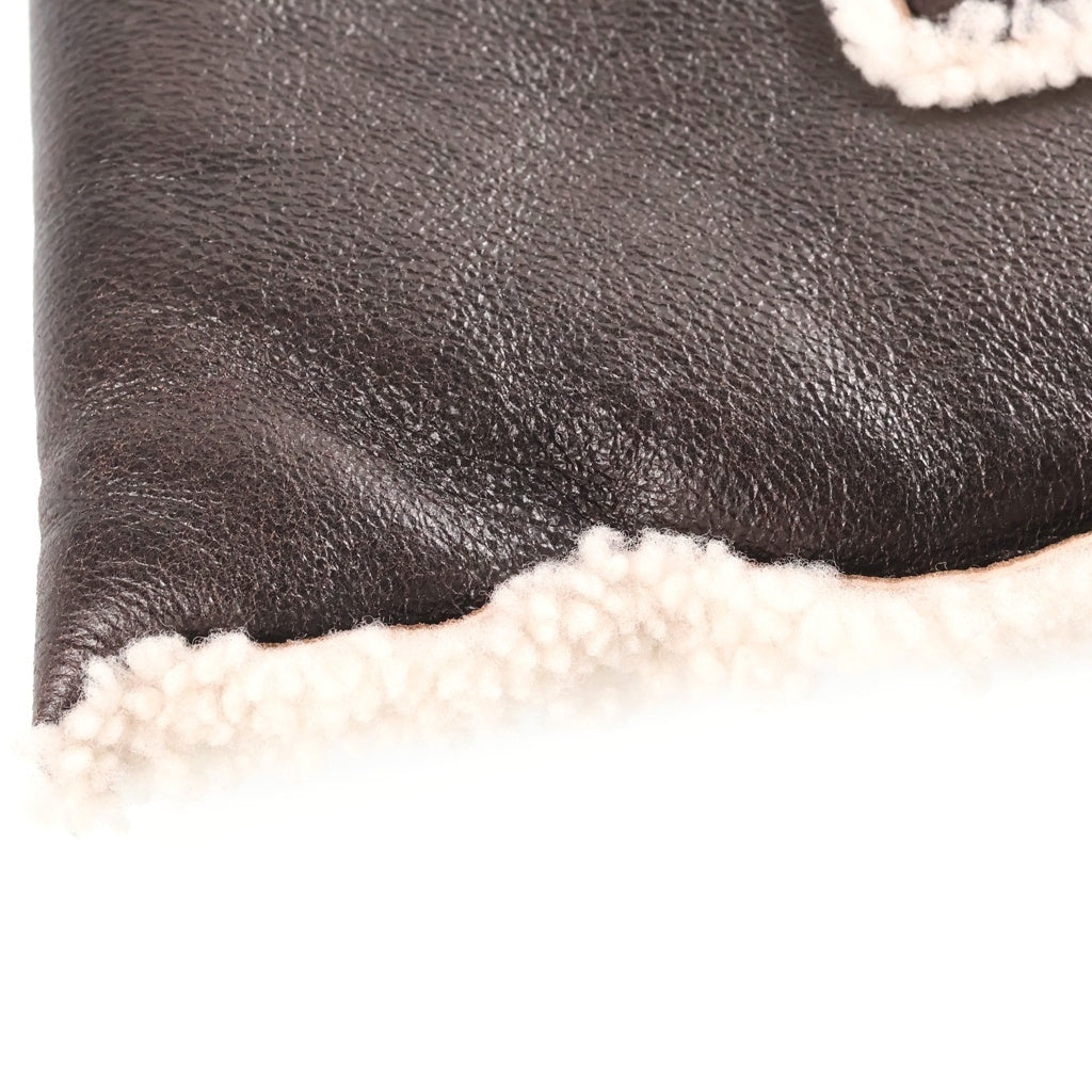 MM6 Maison Margiela(エムエムシックスメゾンマルジェラ) JAPANESE TOTE BAG ジャパニーズトートバッグ ラムレザー ボア リバーシブル ブラウン S54WD0039 P4387