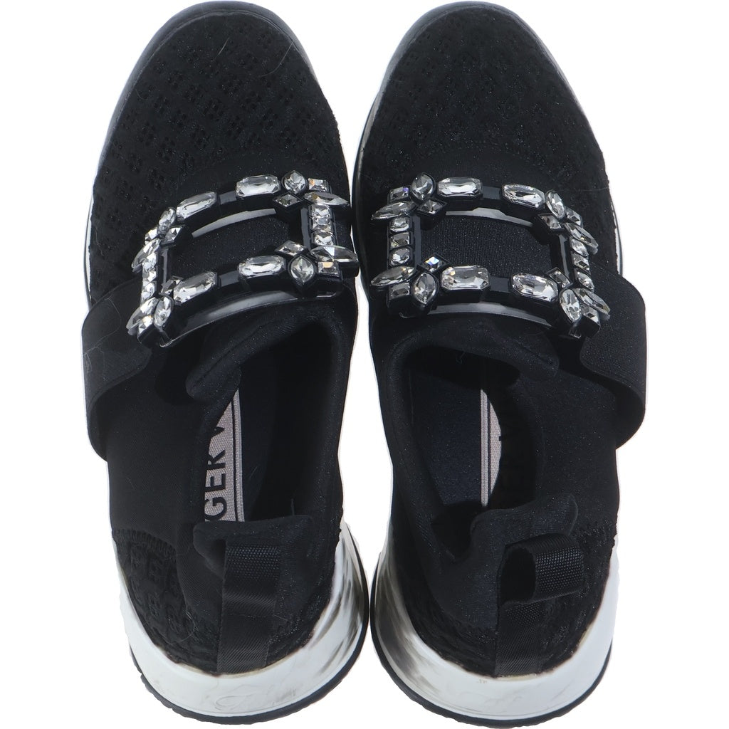 Roger Vivier(ロジェヴィヴィエ) ファブリック ローカットスニーカー ブラック レディース