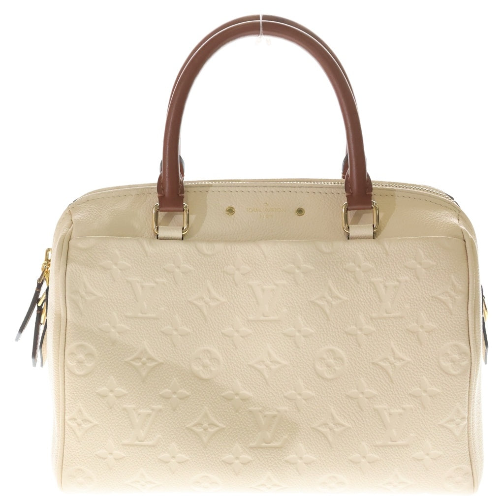 LOUIS VUITTON(ルイヴィトン) アンプラント スピーディ バンドリエール25 2WAYハンドバッグ ボストンバッグ ショルダーバッグ アイボリー×ブラウン レザー M44736 ゴールド金具 レディース