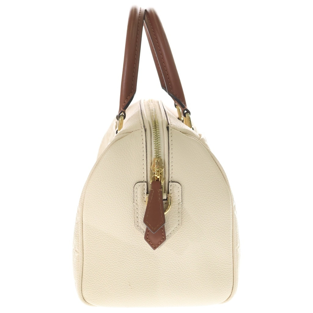 LOUIS VUITTON(ルイヴィトン) アンプラント スピーディ バンドリエール25 2WAYハンドバッグ ボストンバッグ ショルダーバッグ アイボリー×ブラウン レザー M44736 ゴールド金具 レディース