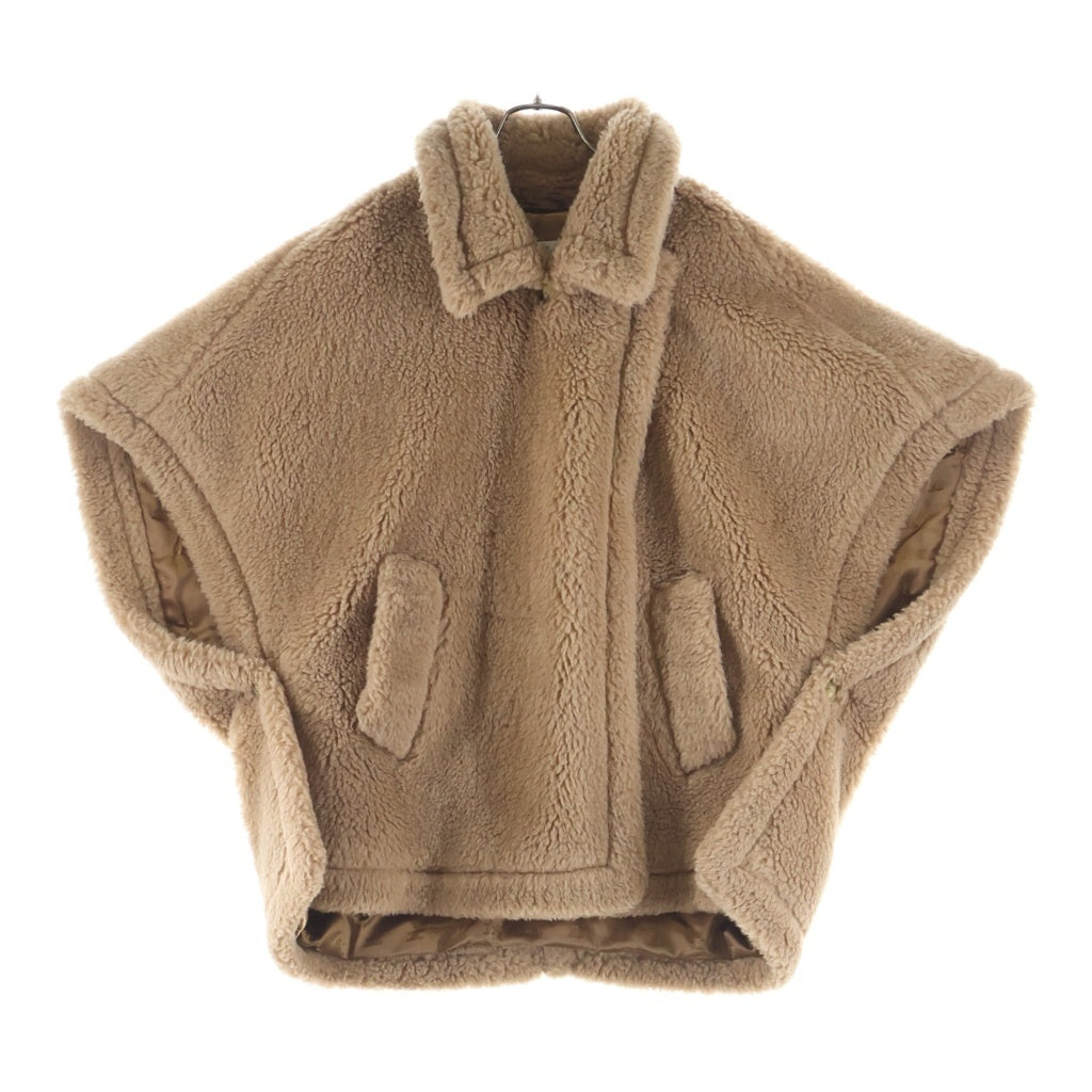 Max Mara(マックスマーラ) テディベア ケープ ボアジャケット ブラウンベージュ 473604136 レディース