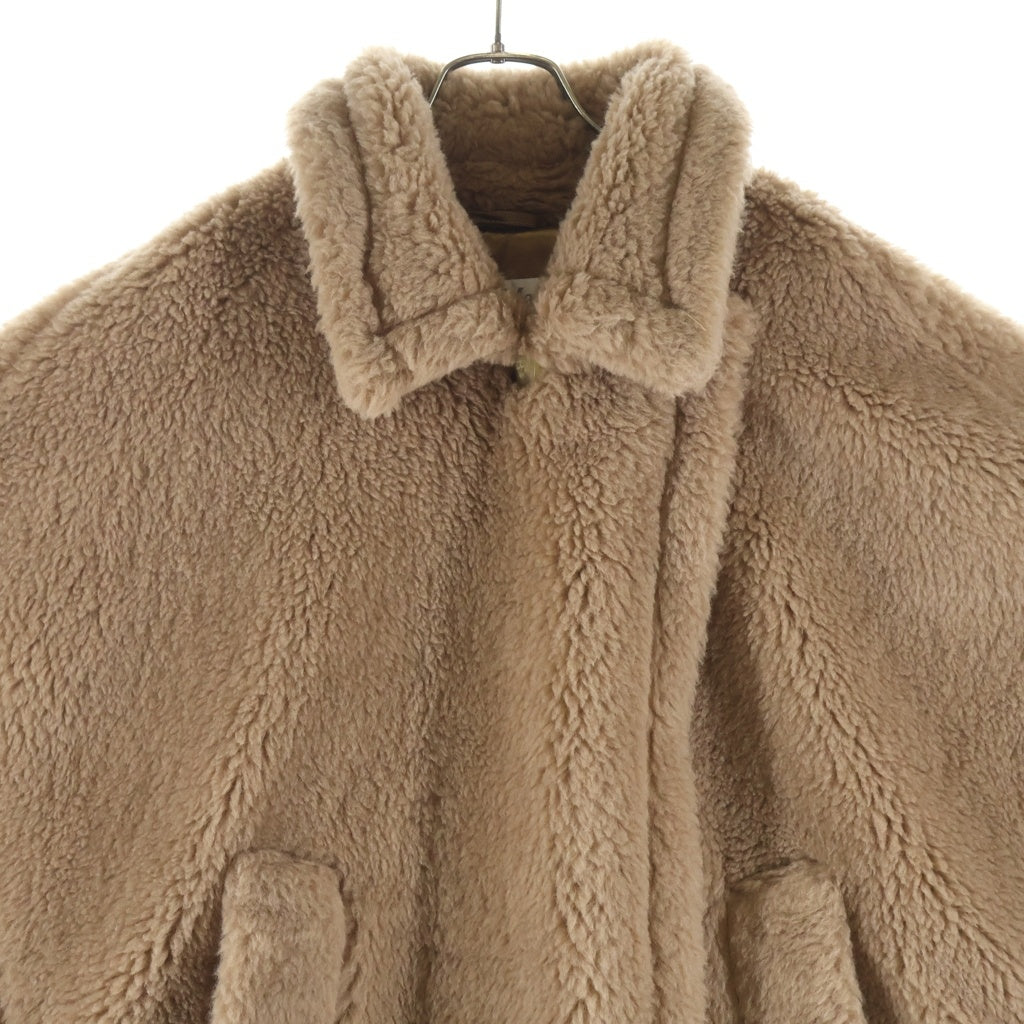 Max Mara(マックスマーラ) テディベア ケープ ボアジャケット ブラウンベージュ 473604136 レディース