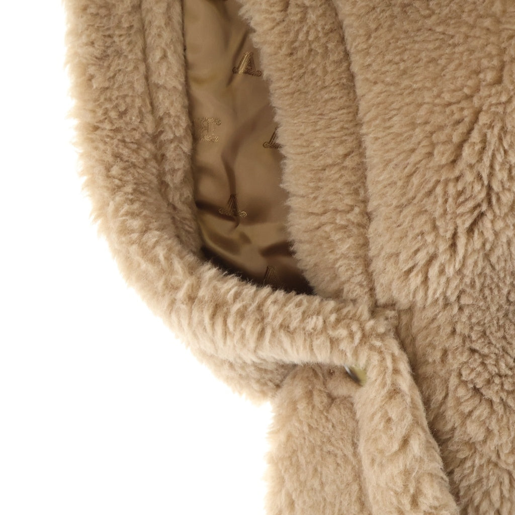 Max Mara(マックスマーラ) テディベア ケープ ボアジャケット ブラウンベージュ 473604136 レディース