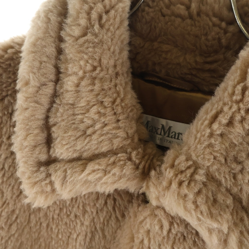 Max Mara(マックスマーラ) テディベア ケープ ボアジャケット ブラウンベージュ 473604136 レディース