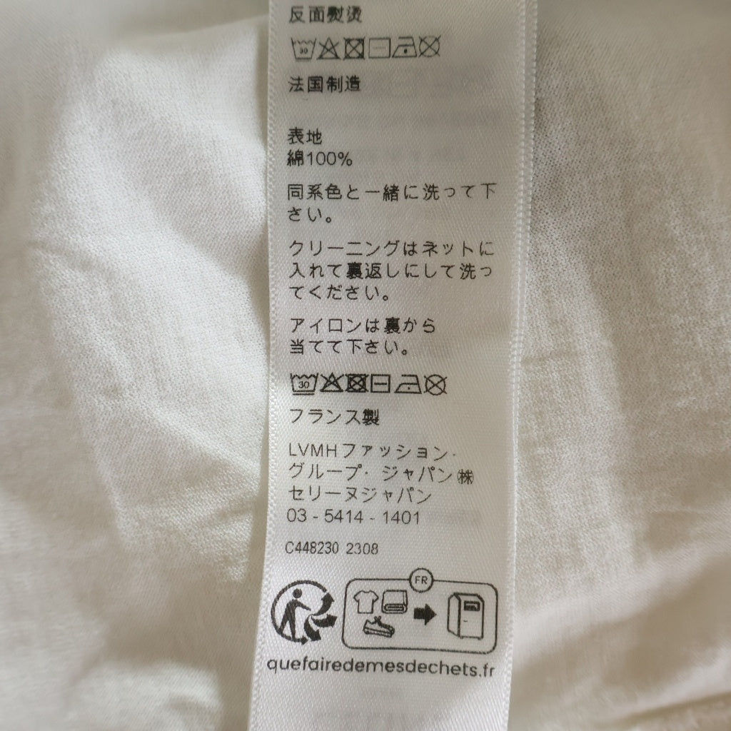 CELINE(セリーヌ) エディ期 トリオンフ ロゴクルーネックTシャツ カットソー ホワイト 2X872671Q レディース