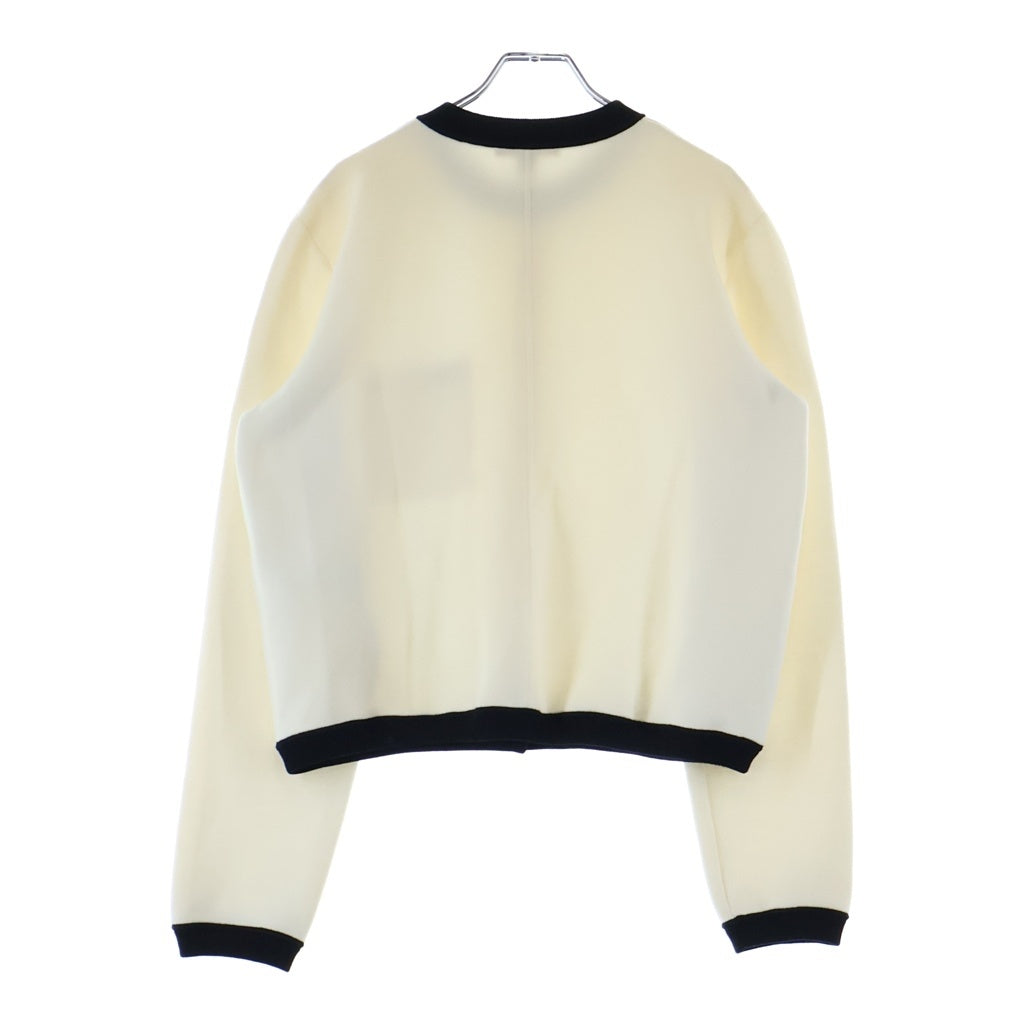 LOUIS VUITTON(ルイヴィトン) 24SS ウールニットカーディガン アイボリー×ブラック RW241WJ HMF FQKC15 レディース