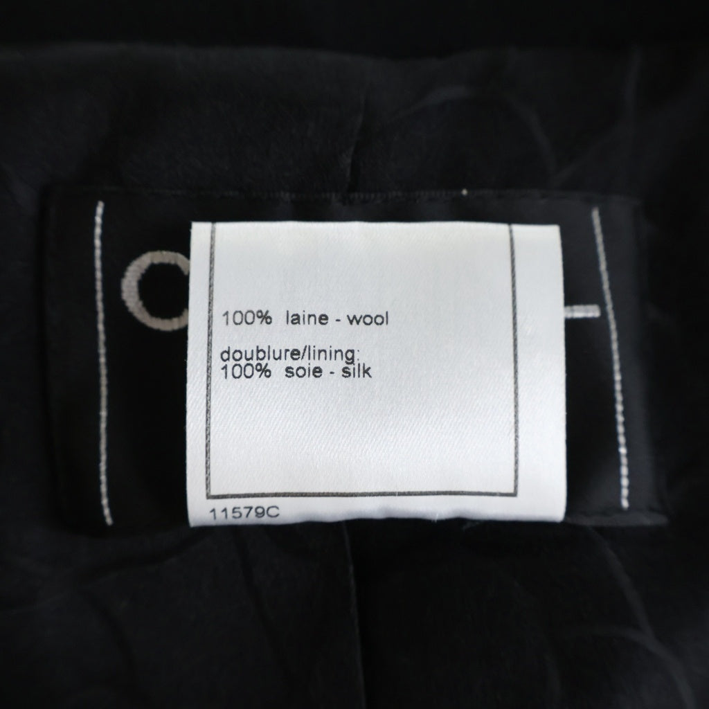 CHANEL(シャネル) ココマーク金ボタン テーラードジャケットスカートセットアップ ブラック #38 P17768V09938 レディース