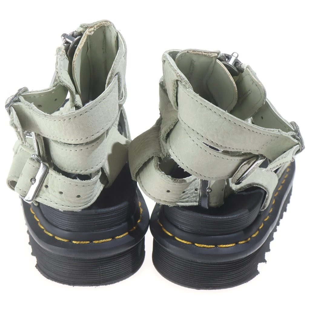 Dr.Martens(ドクターマーチン) OLSON レザーサンダル ライトグリーン レディース