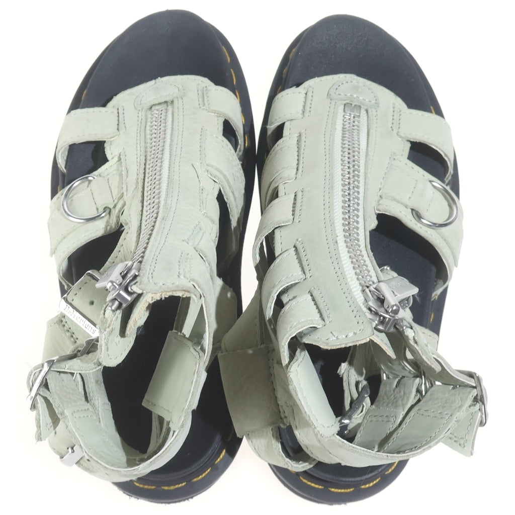 Dr.Martens(ドクターマーチン) OLSON レザーサンダル ライトグリーン レディース