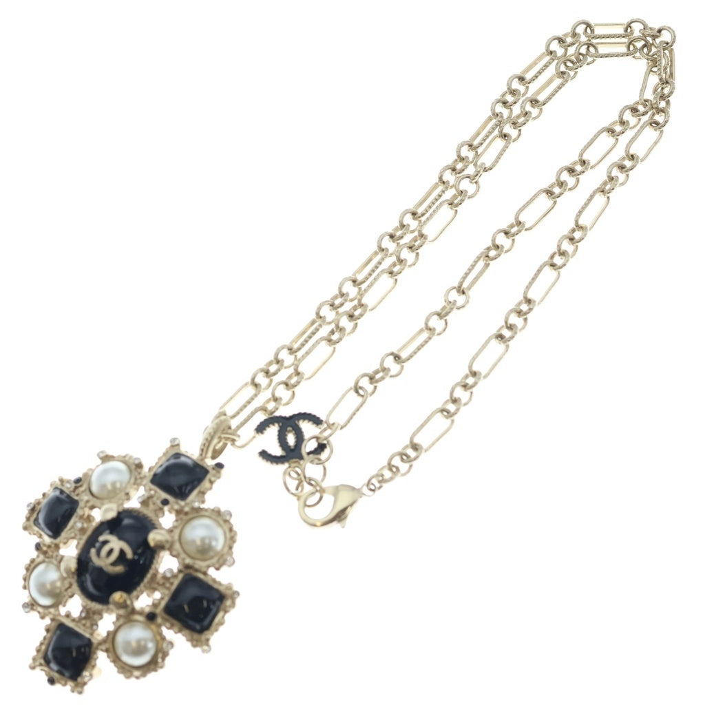CHANEL(シャネル) ココマーク パールネックレス ゴールド GP B12A レディース