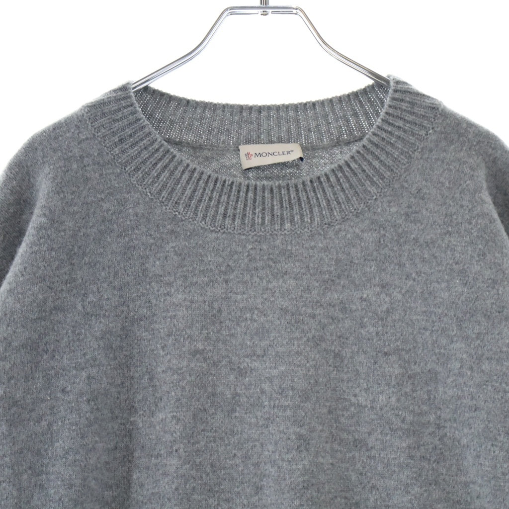 MONCLER(モンクレール) 17AW カシミヤ混 ウール クルーネック 長袖ニット セーター グレー C29549250105