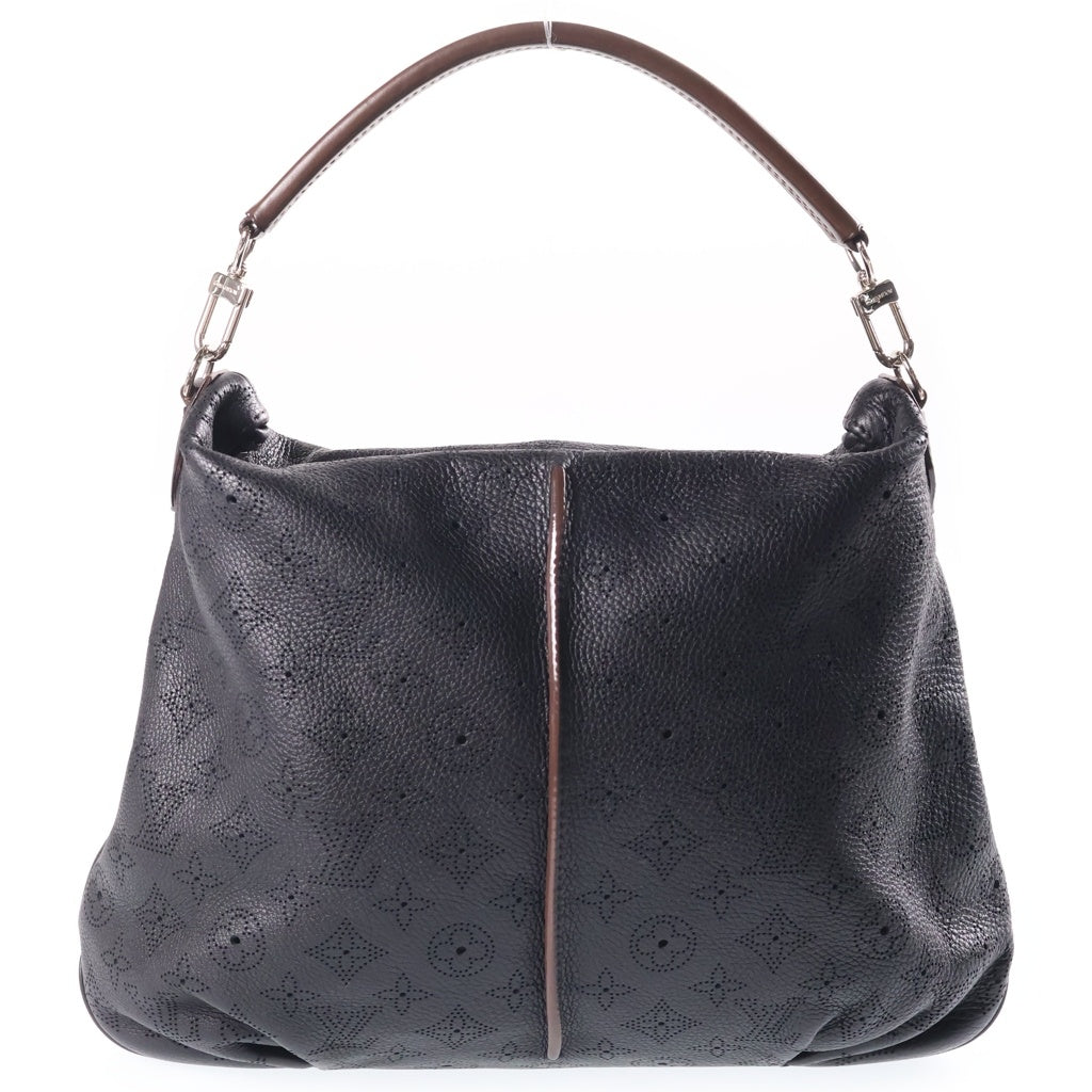 LOUIS VUITTON(ルイヴィトン) マヒナ セレネPM モノグラム パンチングレザー 2WAY ショルダーバッグ シルバー金具 ブラック M94314