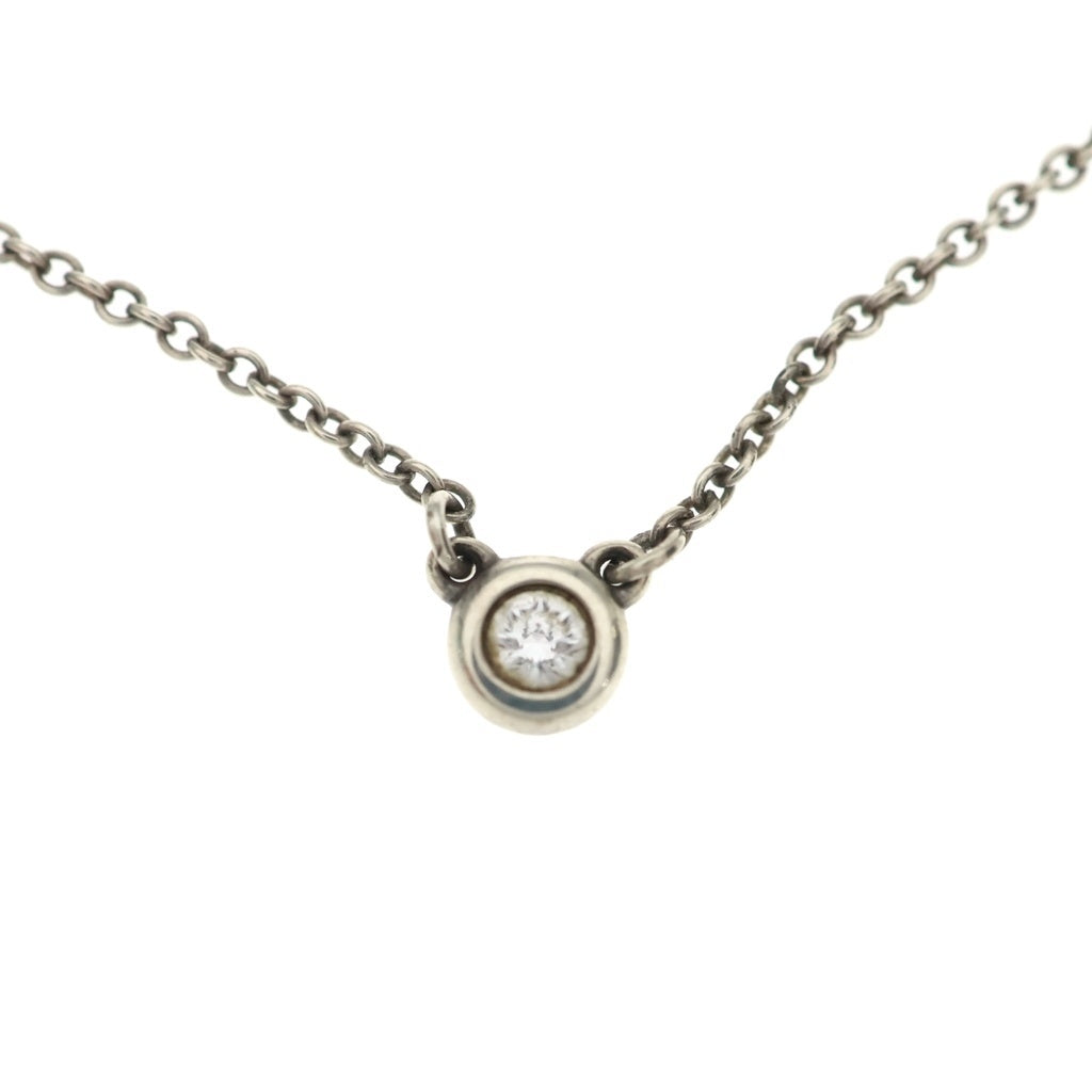 TIFFANY & Co.(ティファニー) バイザヤード 1P ダイヤモンド ネックレス ペンダント Ag925 シルバー レディース