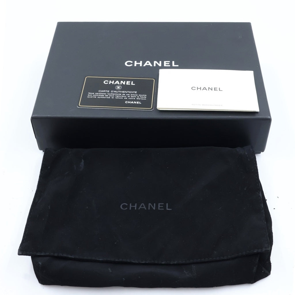 CHANEL(シャネル) ココマーク マトラッセ キャビアスキン ゴールド金具 チェーンウォレット ショルダーバッグ 長財布 ピンク