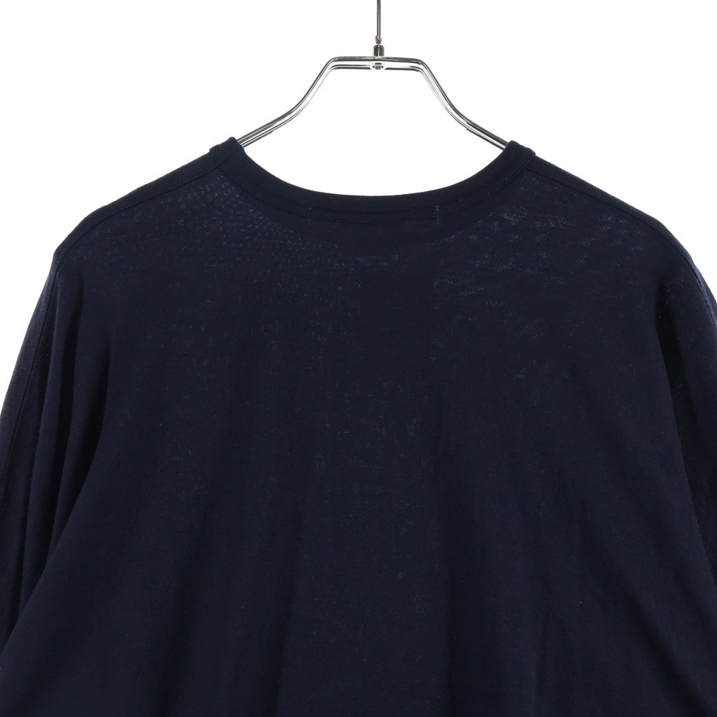 COMME des GARCONS(コムデギャルソン) カットソー Tシャツ 半袖 ウール ネイビー XS RT-T001 レディース