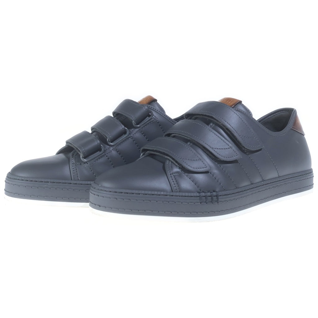 Berluti(ベルルッティ) ローカットスニーカー マジックテープ レザー グレー
