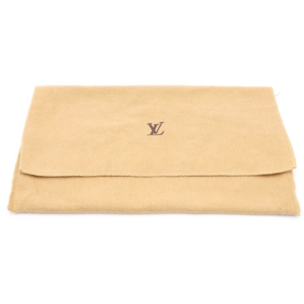 LOUIS VUITTON(ルイヴィトン) モノグラム ポシェットツインGM ショルダーバッグ ブラウン レザー×PVC M51852 ゴールド金具 レディース