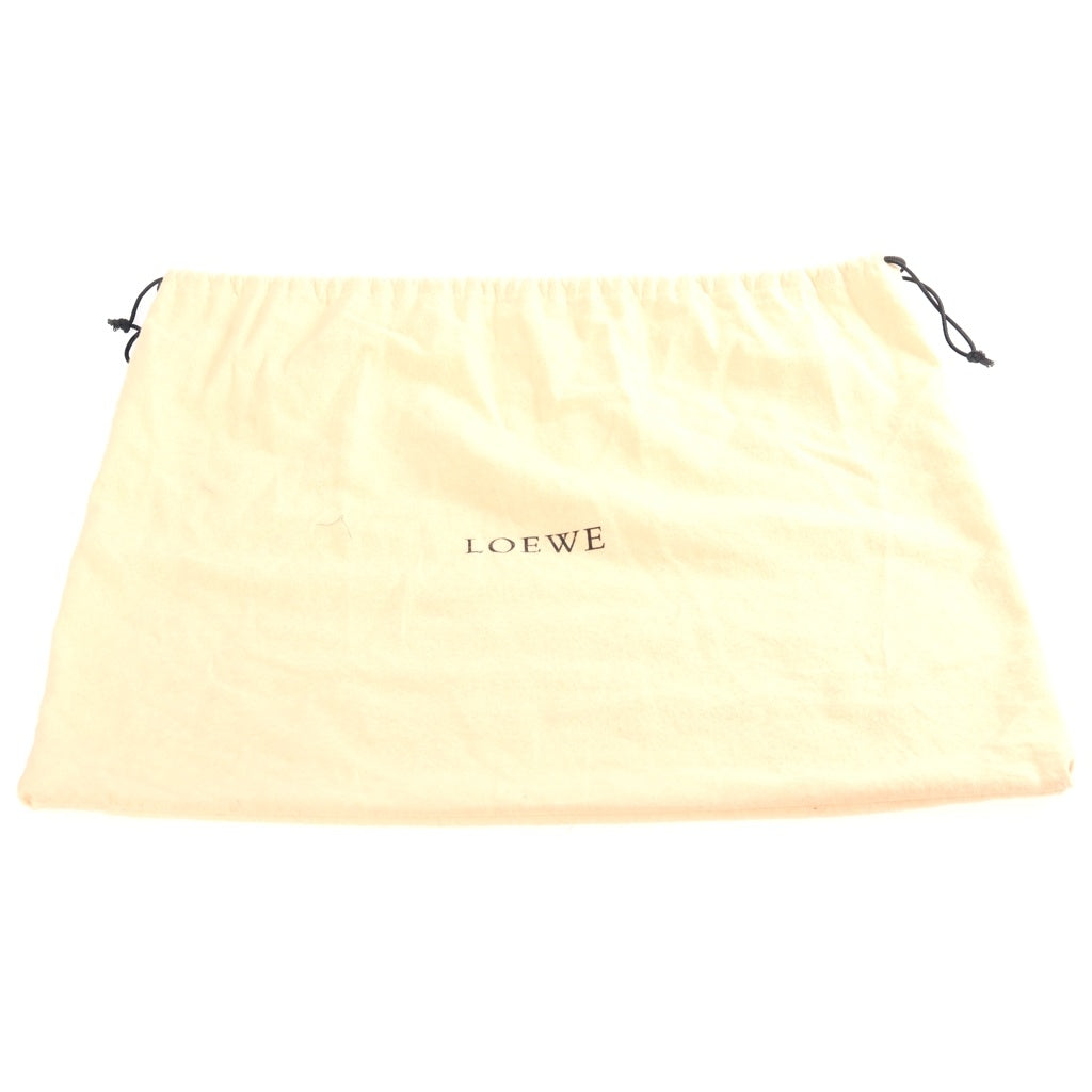 LOEWE(ロエベ) アマソナ28 ラインストーン ハンドバッグ ボストンバッグ カーキ スエード シルバー金具 レディース