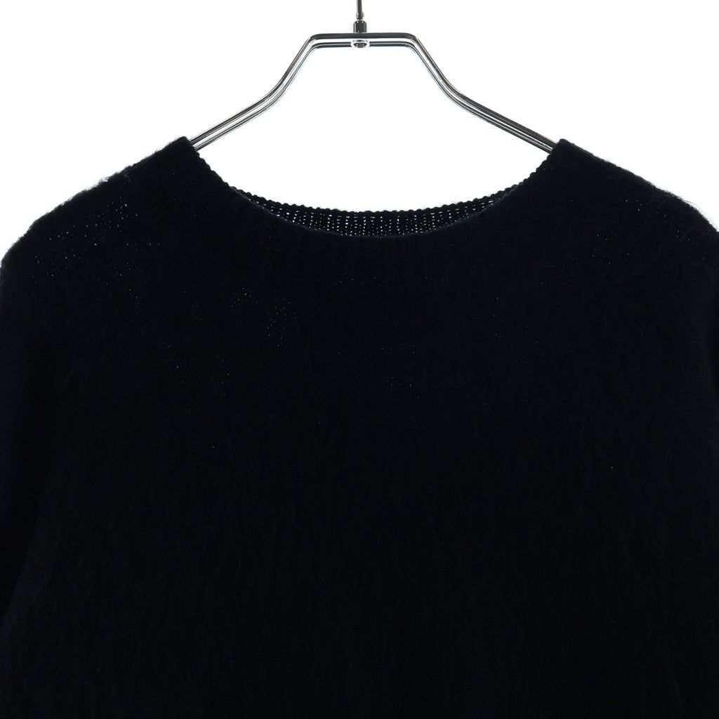 OFF-WHITE(オフホワイト) 17AW バックアロー グラデーション モヘア混ニット ブラック ウール OMHA036F17650004