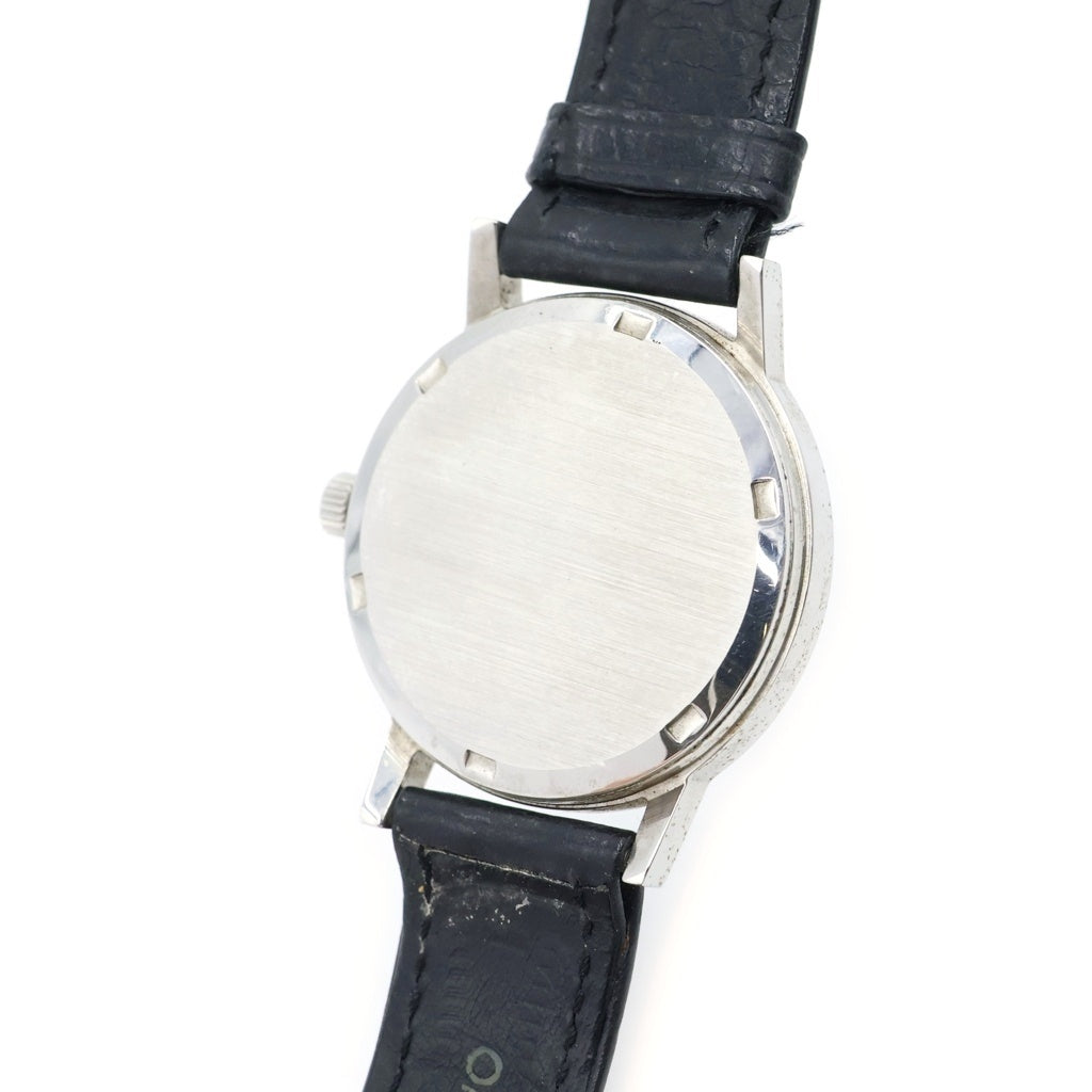 OMEGA(オメガ) ジュネーブ デイト シルバー文字盤 SS×レザー/手巻き ステンレス ヴィンテージ 腕時計 136.0099