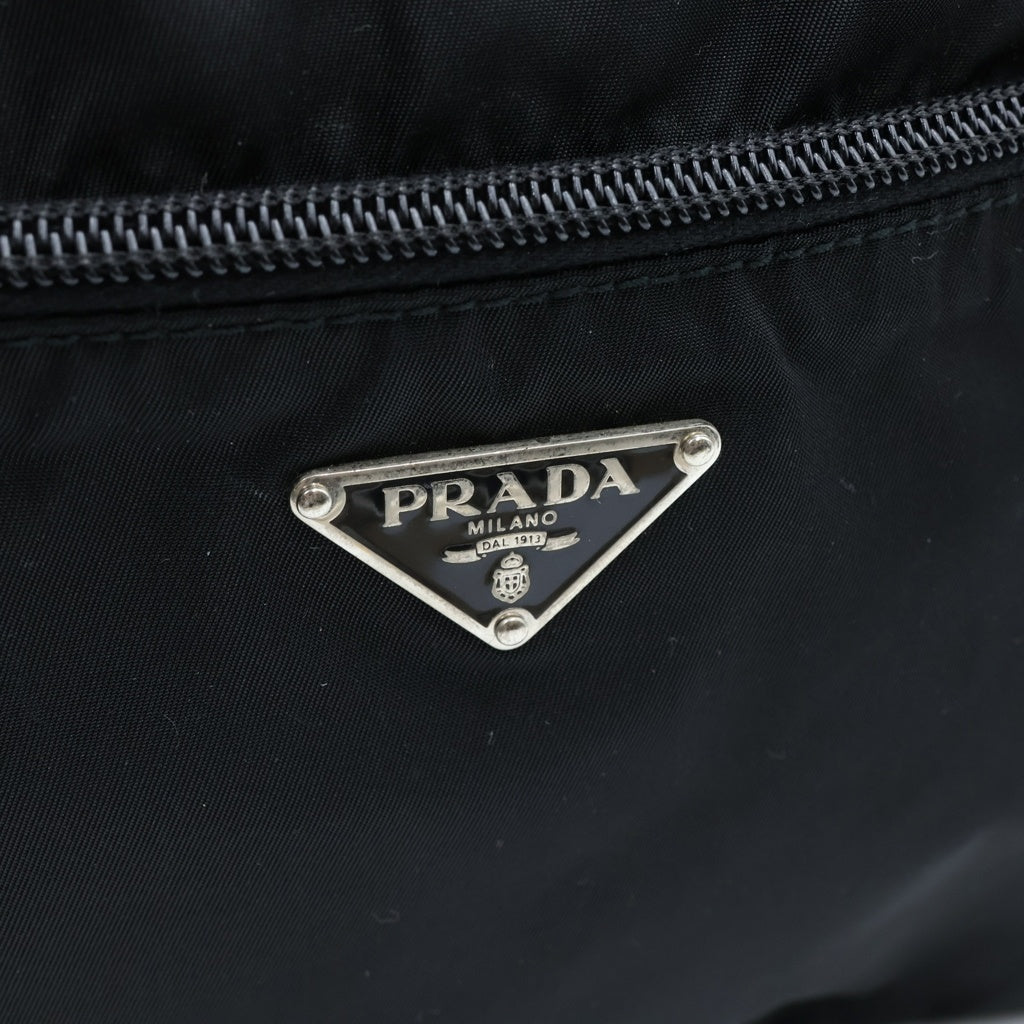 PRADA(プラダ) トライアングルロゴ テスート ショルダーバッグ ナイロン ブラック レディース