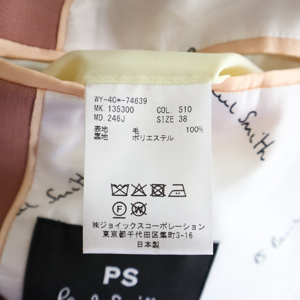 PS Paul Smith(ピーエスバイポールスミス) セットアップスーツ ジャケット パンツ ピンク レディース