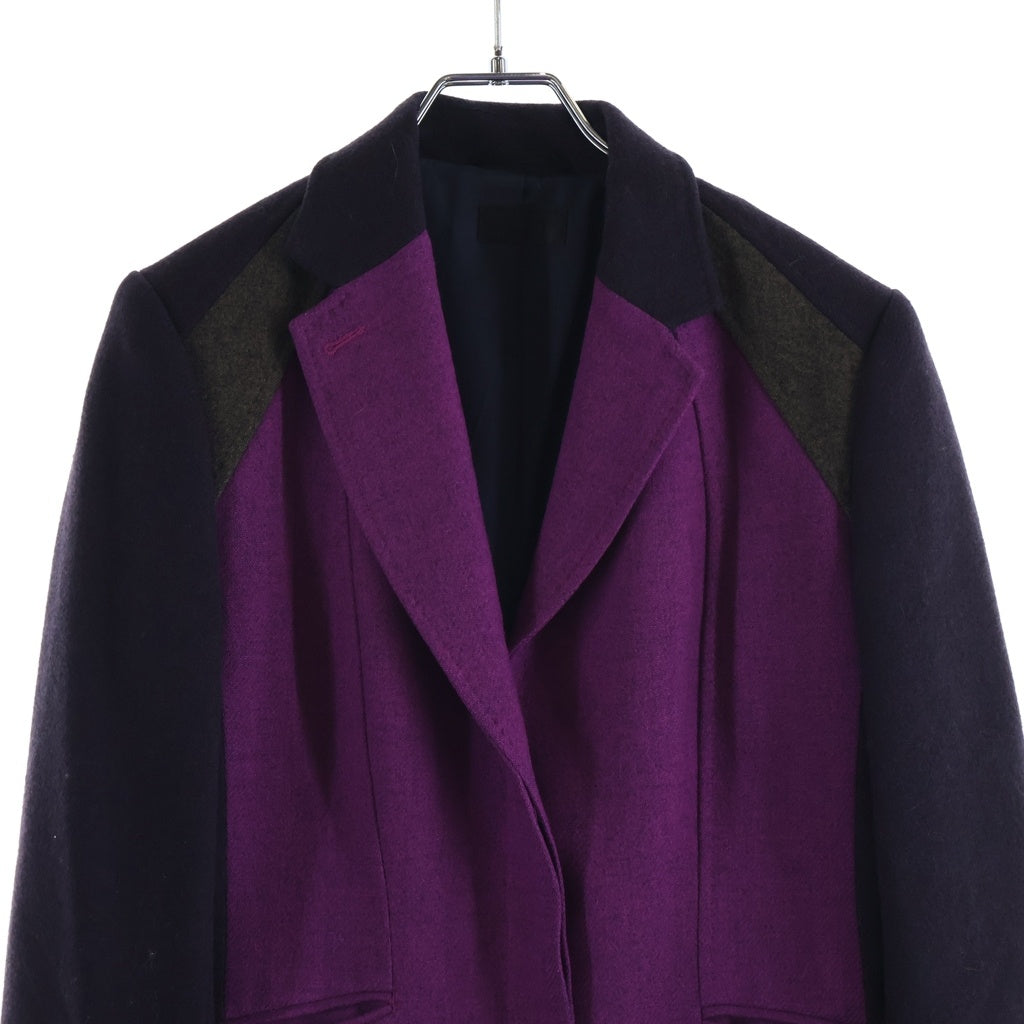 Paul Smith(ポールスミス) 切り替えデザインジャケット ブラウン×パープル レディース