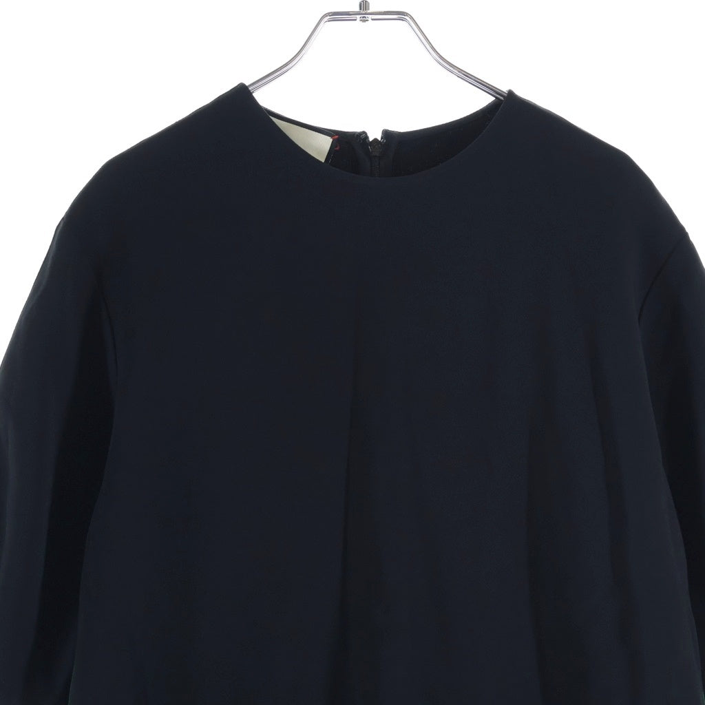 GUCCI(グッチ) シェリーライン サイドライン ミドル丈半袖ワンピース ブラック 528977 ZKR01 レディース