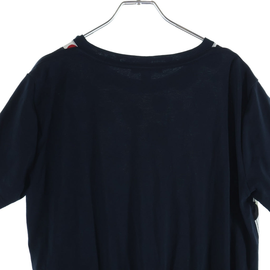 LOUIS VUITTON(ルイヴィトン) ポルカドット ドローコード半袖ワンピース ネイビー×ホワイト RW171B AQG FBDS78 レディース