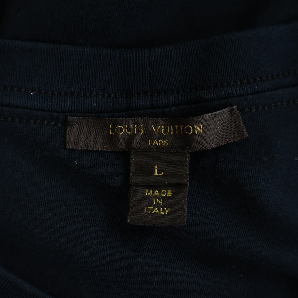 LOUIS VUITTON(ルイヴィトン) ポルカドット ドローコード半袖ワンピース ネイビー×ホワイト RW171B AQG FBDS78 レディース