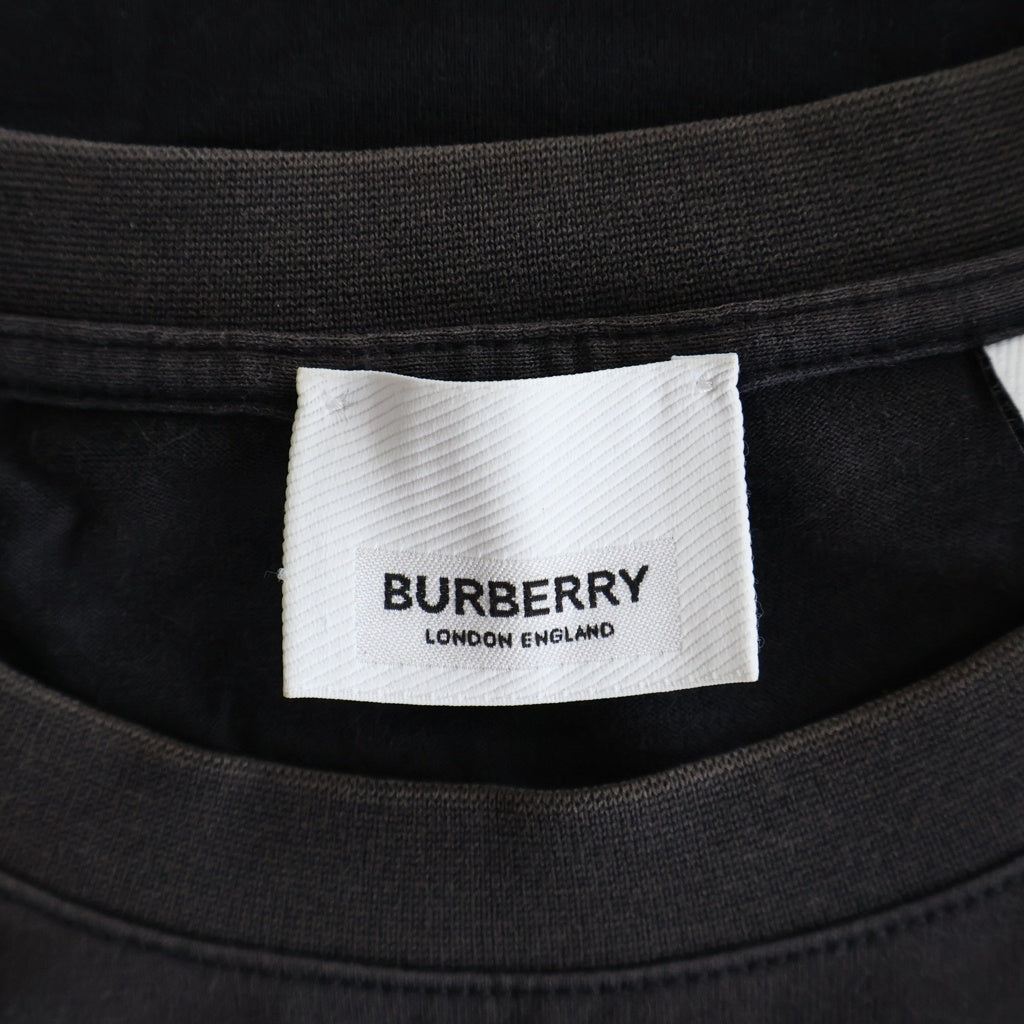 BURBERRY(バーバリー) フロントロゴ半袖Tシャツ カットソー ブラック 8011651 レディース