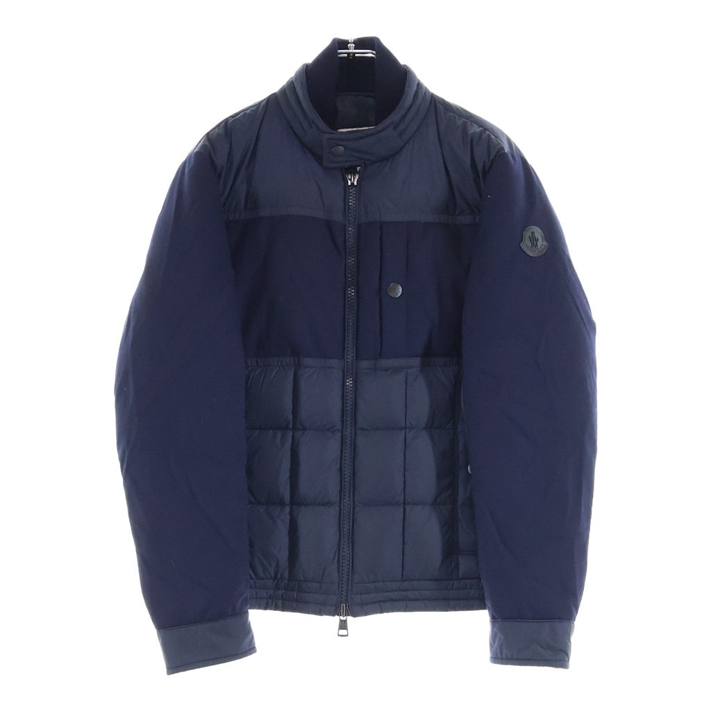 MONCLER(モンクレール) 18AW BAPTIEU バプティュー ウール切り替え ジップアップ ダウンジャケット ネイビー レディース D20914034585