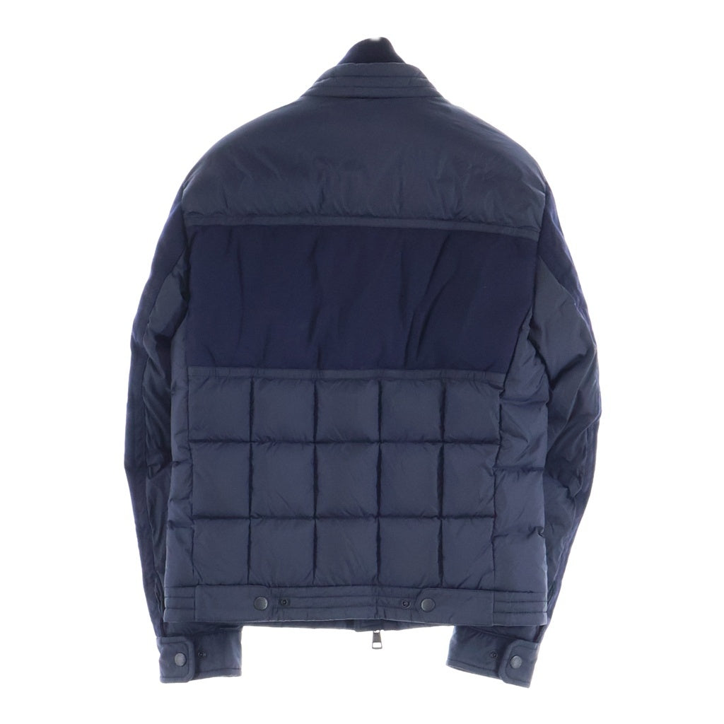 MONCLER(モンクレール) 18AW BAPTIEU バプティュー ウール切り替え ジップアップ ダウンジャケット ネイビー レディース D20914034585