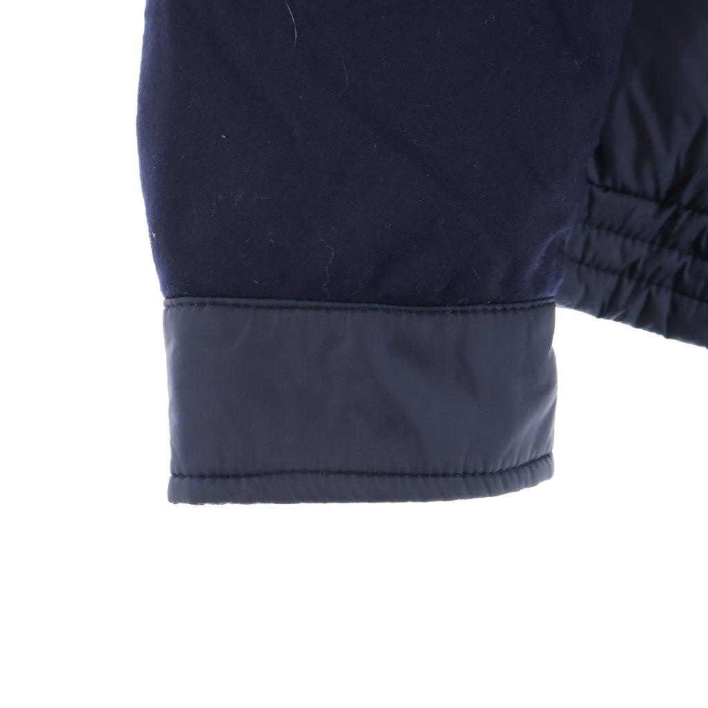 MONCLER(モンクレール) 18AW BAPTIEU バプティュー ウール切り替え ジップアップ ダウンジャケット ネイビー レディース D20914034585