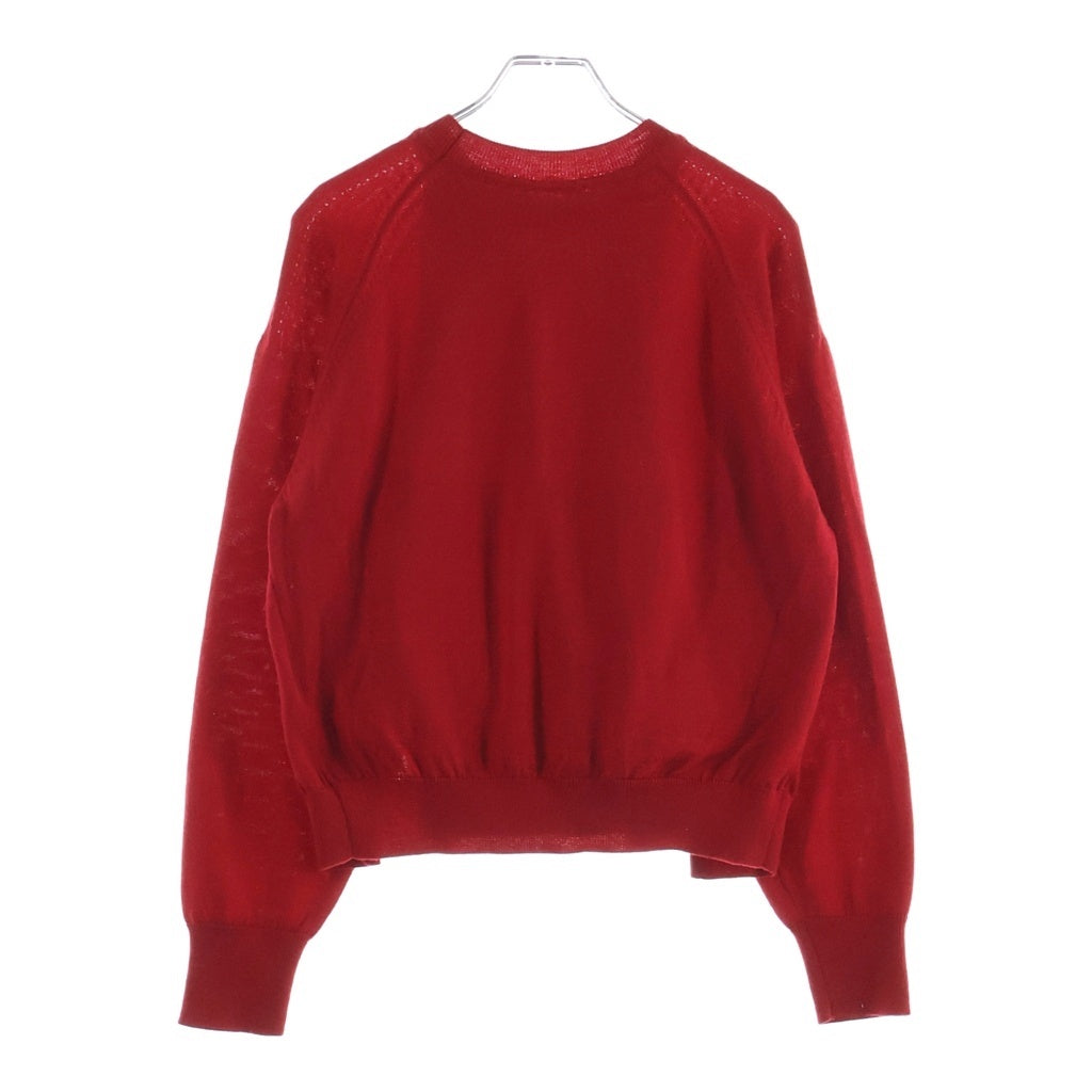 その他(ソノタ) RECTO(レクト) 23AW ウールドッキングニットカーディガン ノースリーブトップス 長袖カーディガン レッド RCWK23FKTP01C レディース