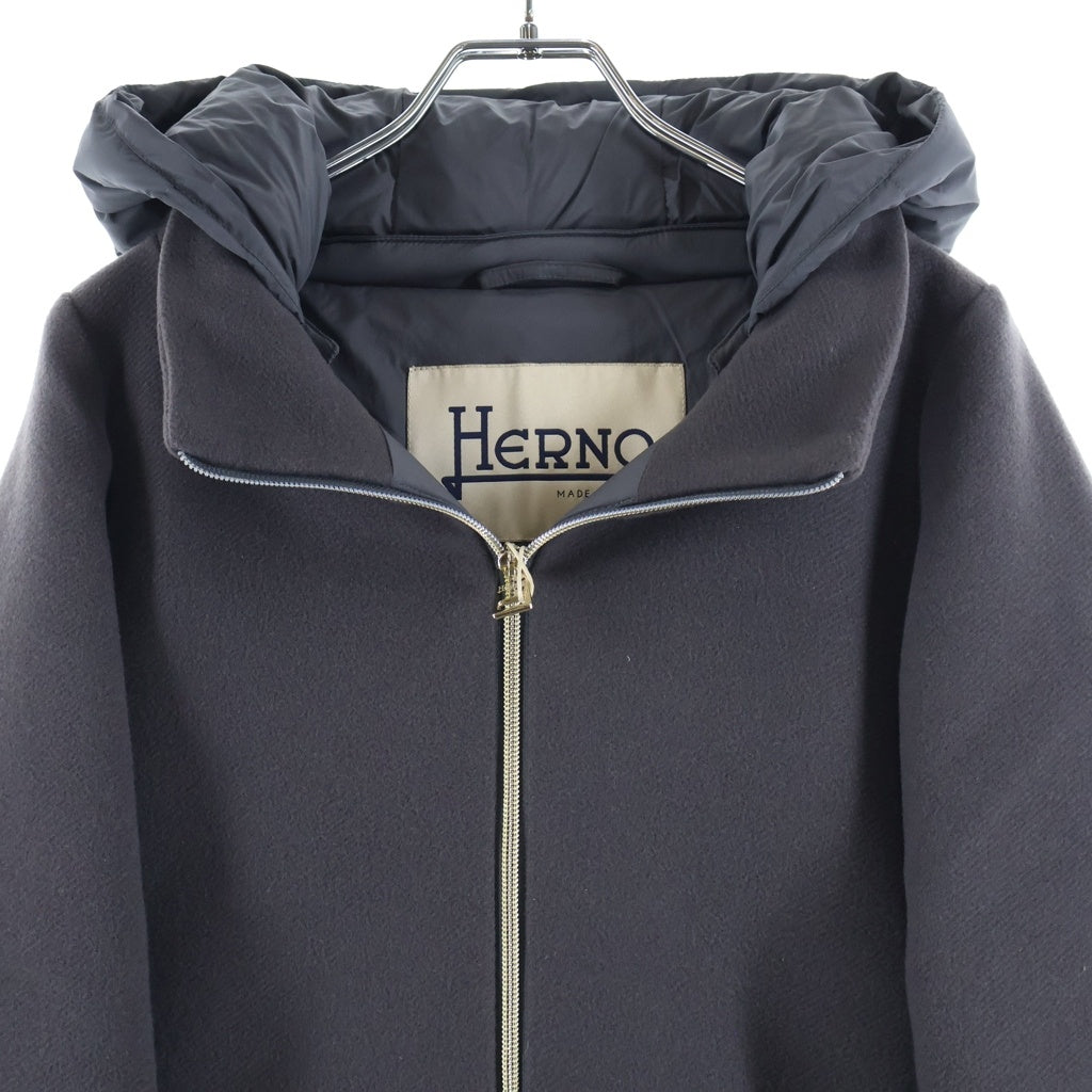 HERNO(ヘルノ) フード付きダウンコート グレー PI0848Dー39601ー9450 レディース