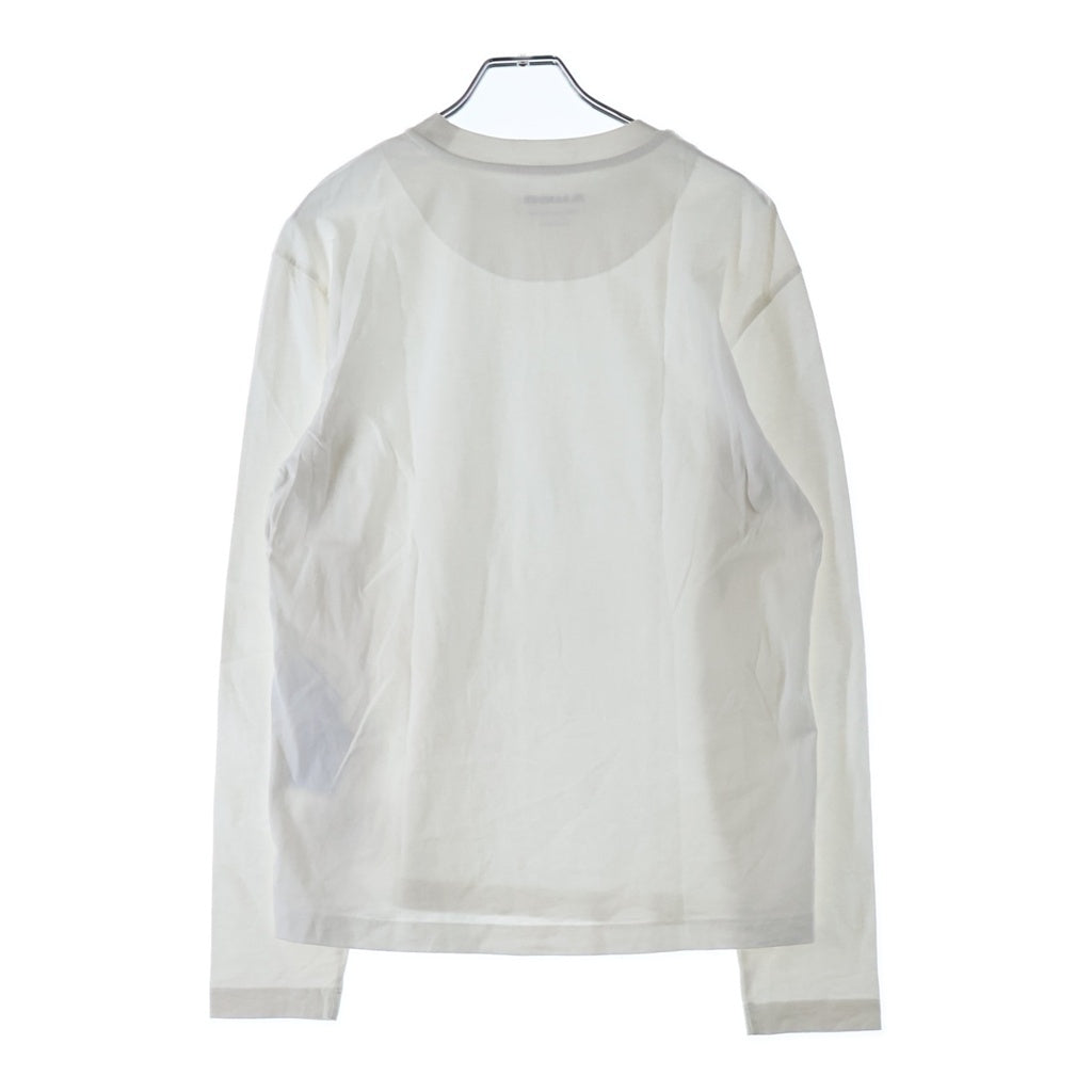 JIL SANDER +(ジルサンダープラス) フロントロゴ クルーネック ロングスリーブTシャツ ホワイト J40GC0002 J45048 レディース