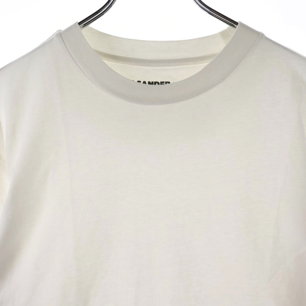 JIL SANDER +(ジルサンダープラス) フロントロゴ クルーネック ロングスリーブTシャツ ホワイト J40GC0002 J45048 レディース