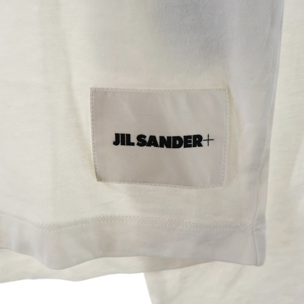 JIL SANDER +(ジルサンダープラス) フロントロゴ クルーネック ロングスリーブTシャツ ホワイト J40GC0002 J45048 レディース
