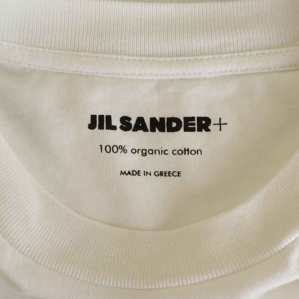 JIL SANDER +(ジルサンダープラス) フロントロゴ クルーネック ロングスリーブTシャツ ホワイト J40GC0002 J45048 レディース