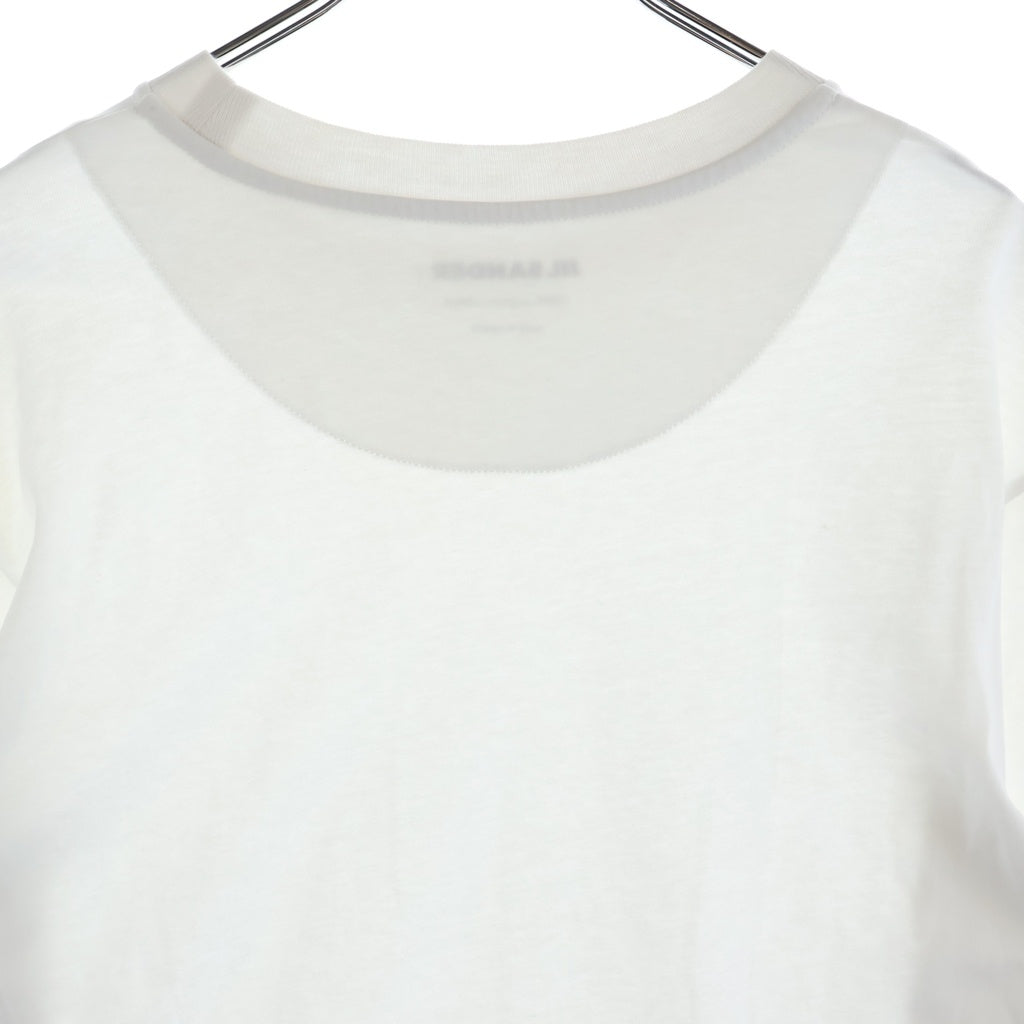JIL SANDER +(ジルサンダープラス) フロントロゴ クルーネック ロングスリーブTシャツ ホワイト J40GC0002 J45048 レディース