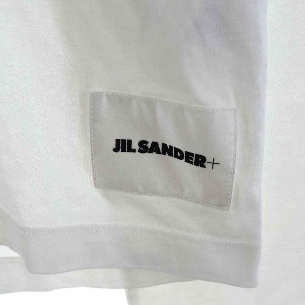 JIL SANDER +(ジルサンダープラス) フロントロゴ クルーネック ロングスリーブTシャツ ホワイト J40GC0002 J45048 レディース