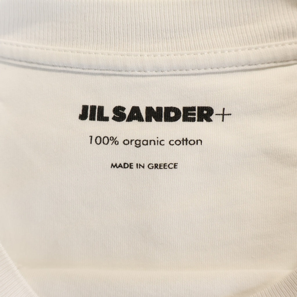 JIL SANDER +(ジルサンダープラス) フロントロゴ クルーネック ロングスリーブTシャツ ホワイト J40GC0002 J45048 レディース