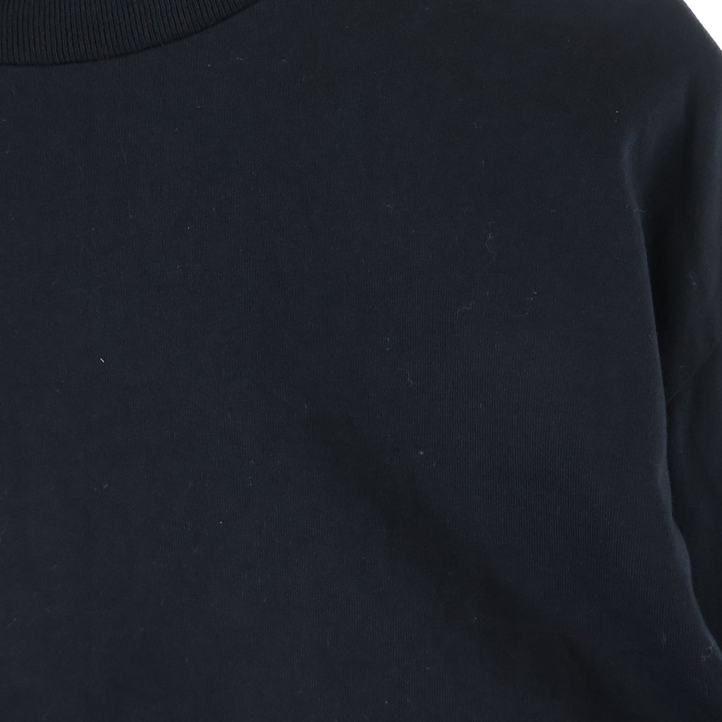 JIL SANDER +(ジルサンダープラス) フロントロゴ クルーネック ロングスリーブTシャツ ブラック J40GC0002 J45048 レディース