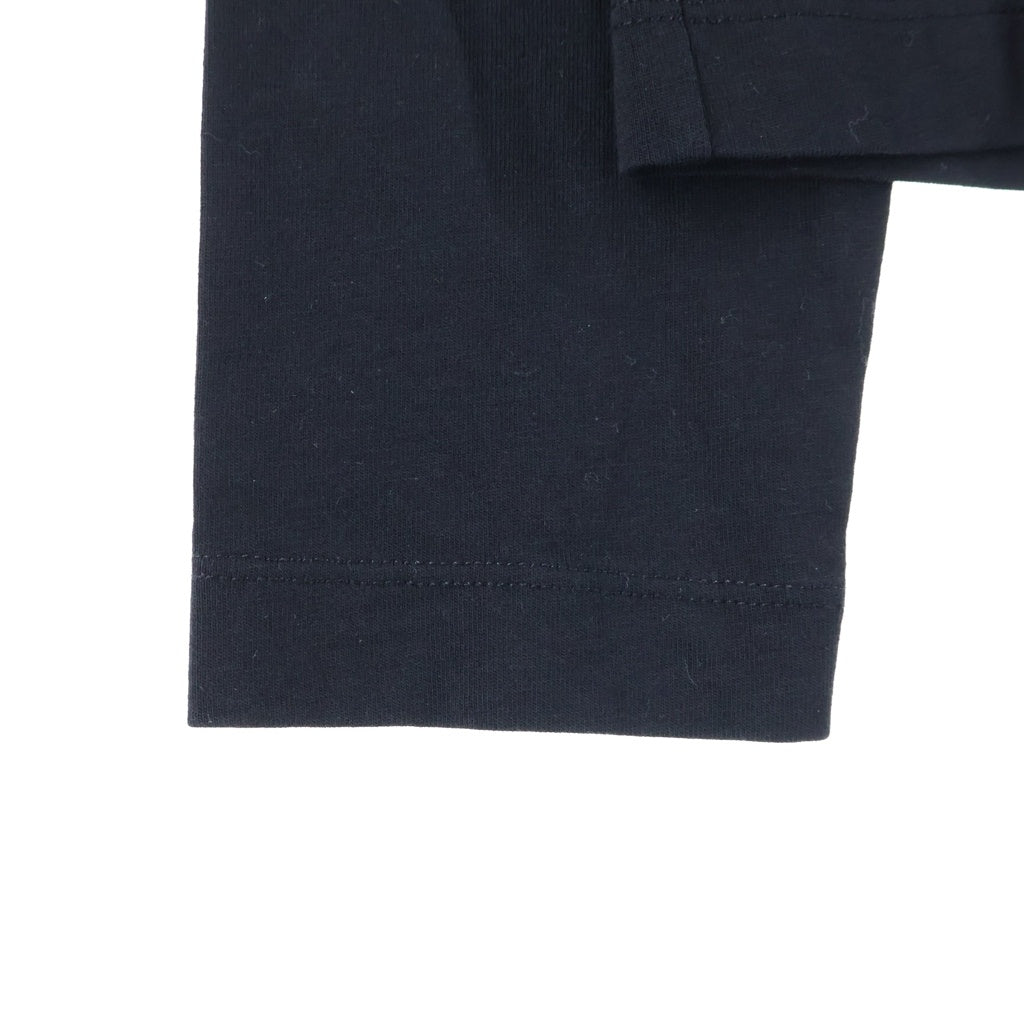 JIL SANDER +(ジルサンダープラス) フロントロゴ クルーネック ロングスリーブTシャツ ブラック J40GC0002 J45048 レディース