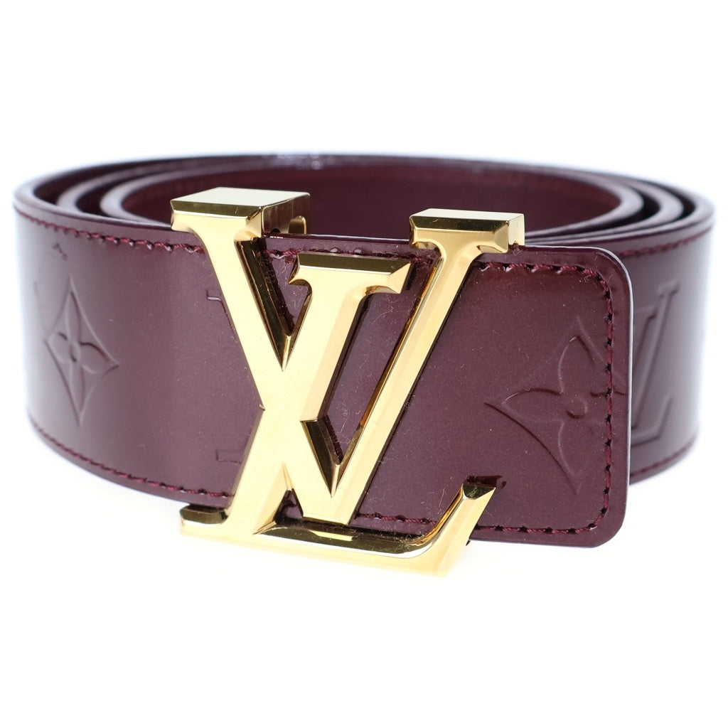 LOUIS VUITTON(ルイヴィトン) モノグラムヴェルニ サンチュール LVファセット ベルト ブラウン エナメル M9875 レディース