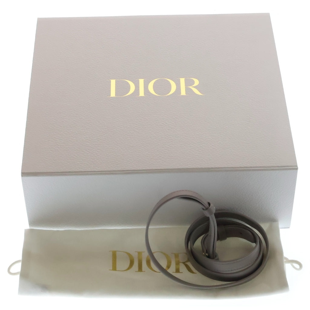 Christian Dior(クリスチャンディオール) Miss Caro Diorling ミス カロ ディオリン マクロカナージュ ラムスキン ミニバッグ 2WAY ハンドバッグ ショルダーバッグ グレージュ レディース