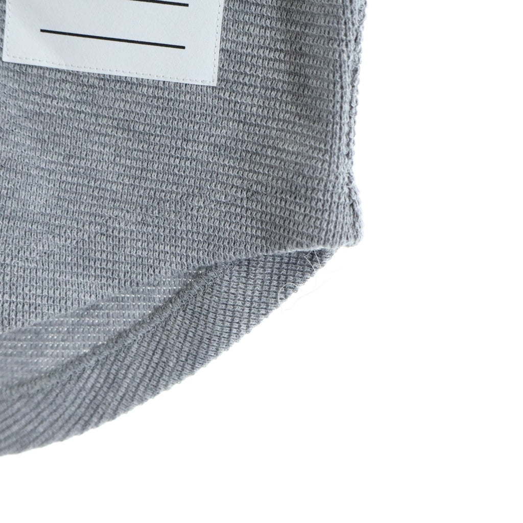 THOM BROWNE(トムブラウン) コットンワッフル ノースリーブ ボタンシャツ ベスト グレー FJS208A レディース