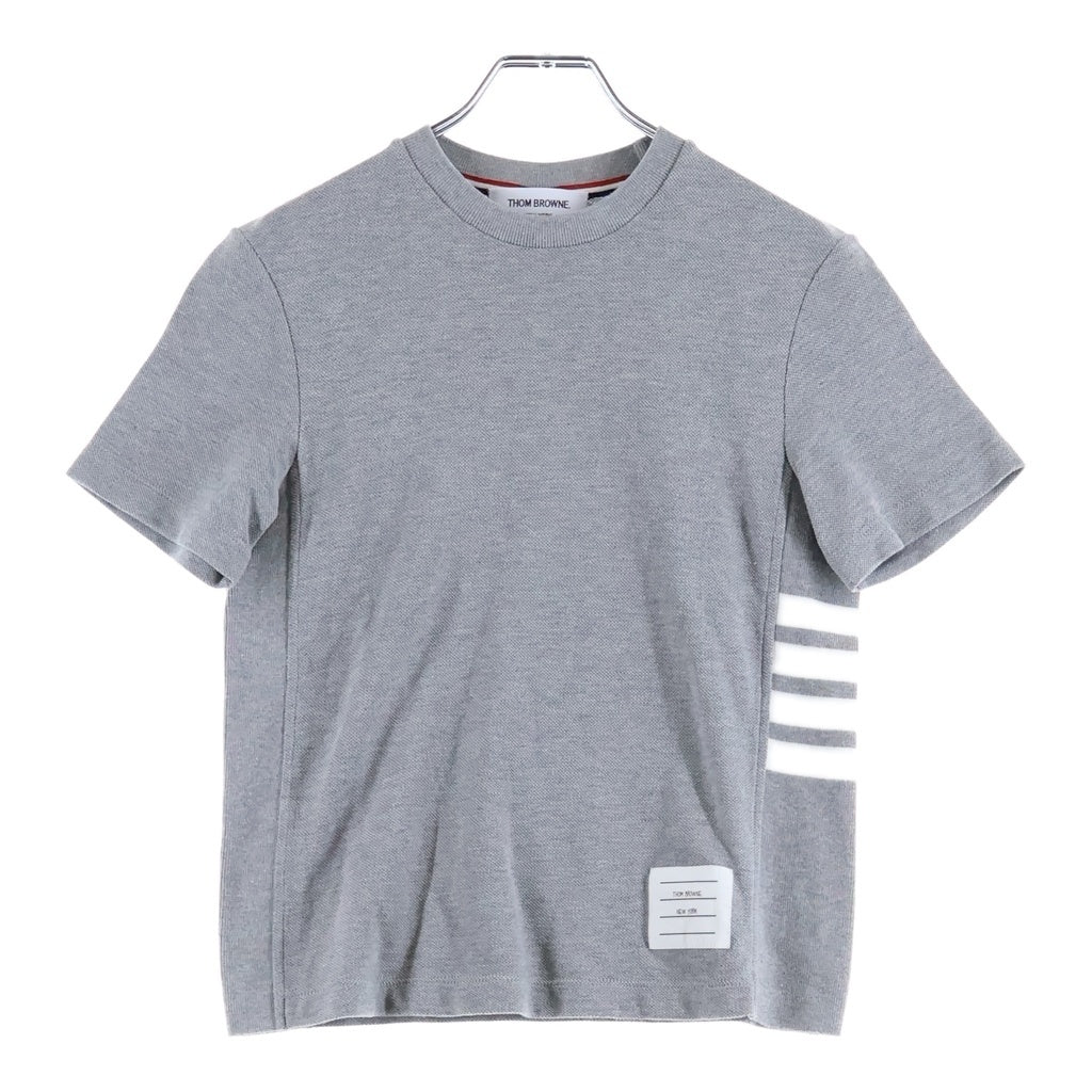 THOM BROWNE(トムブラウン) クラシック ピケ 4-BAR 半袖Tシャツ グレー FJS207A レディース